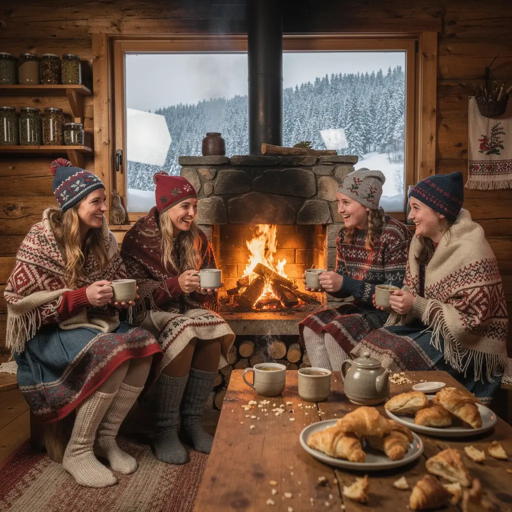 Pohľad na parný čajník s voňavým bylinkovým čajom