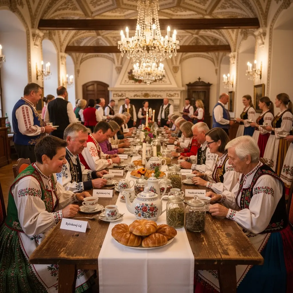 Zelený čaj s bylinkami z tradičných slovenských záhrad